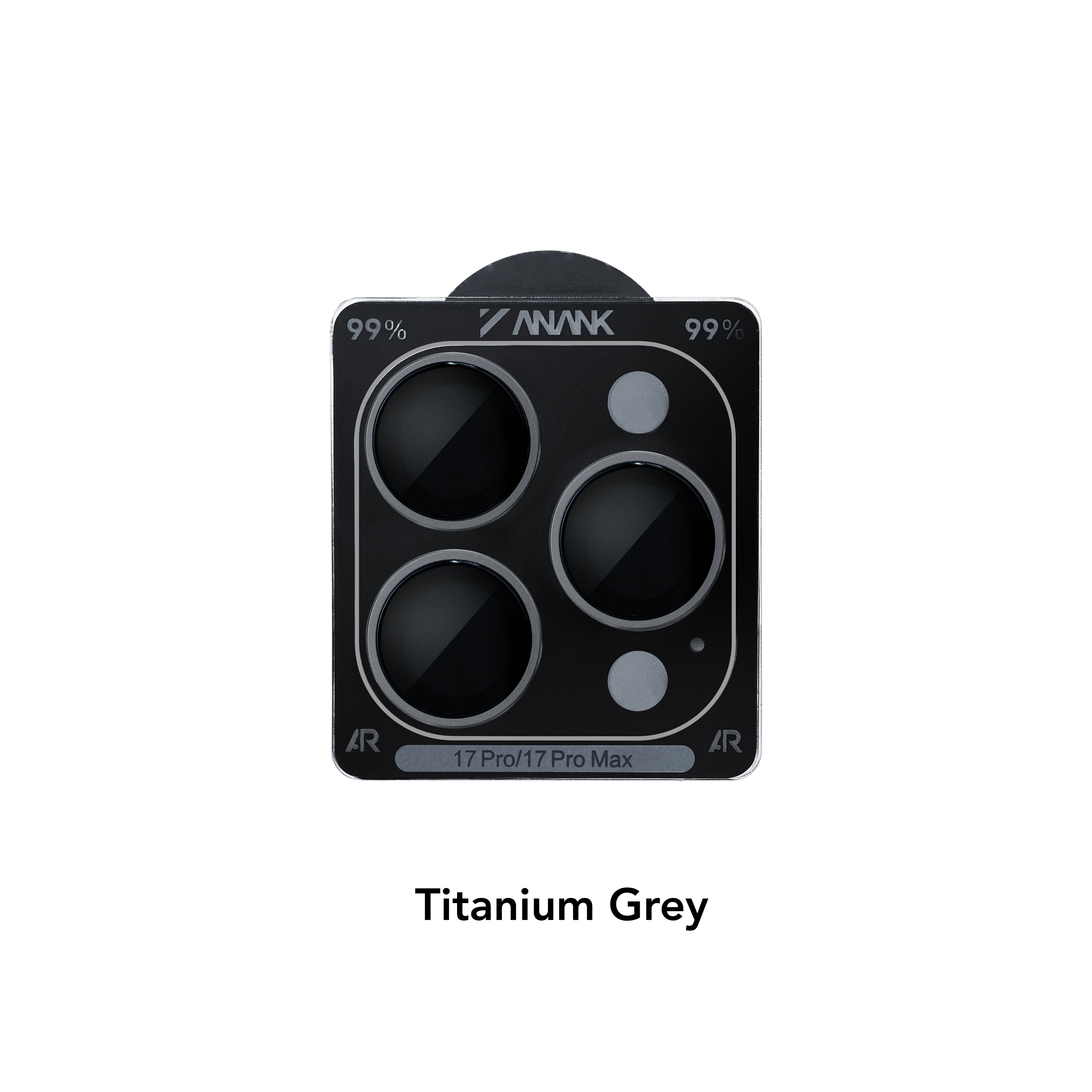 Anank 10X Reinforced 99% AR Lens Guard for iPhone 17 Pro / 17 Pro Max | Titanium Gray Anank 10X Reinforced 99% AR Lens Guard for iPhone 17 Pro / 17 Pro Max | Titanium Gray
